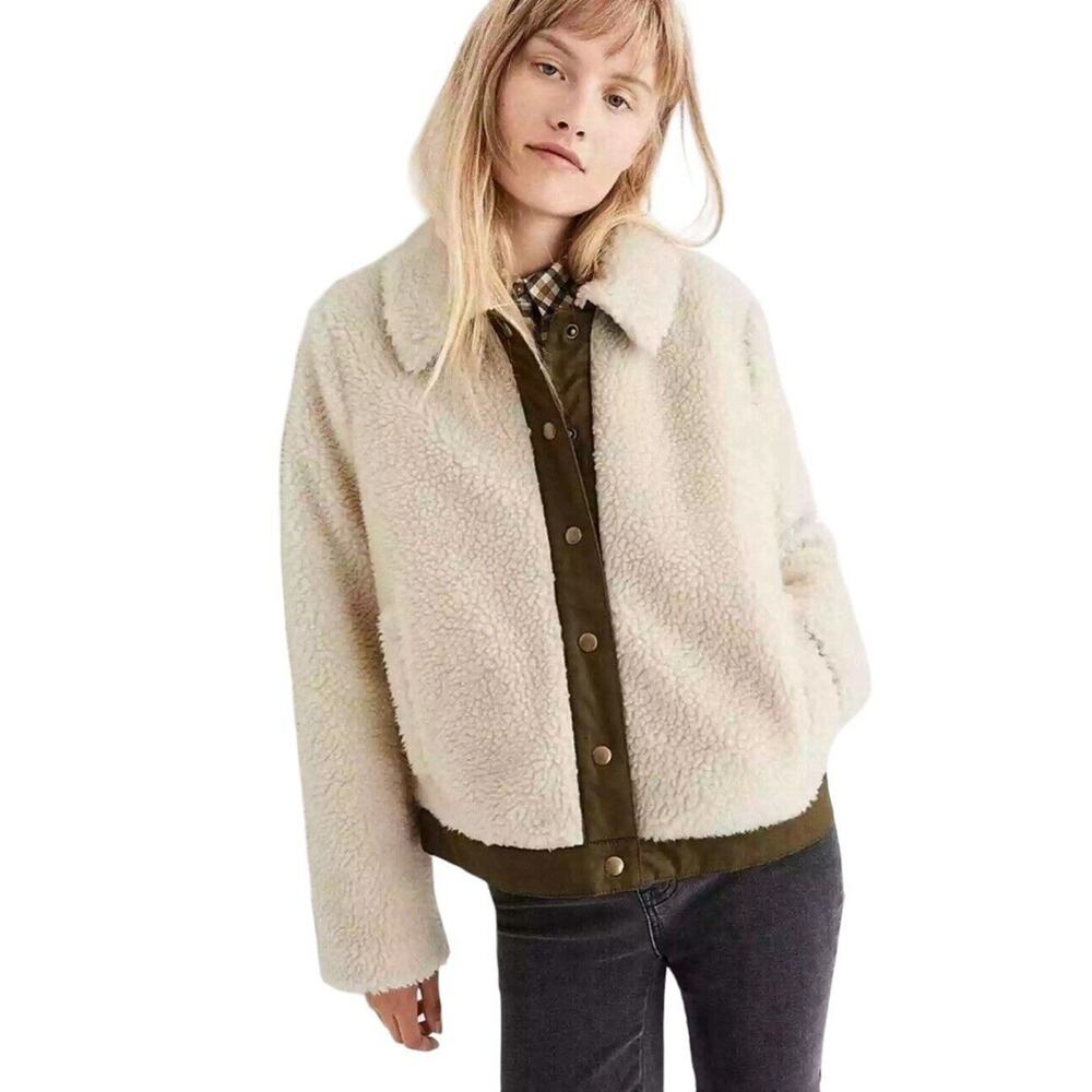 Madewell Sherpa Portland Jacket Size Small
